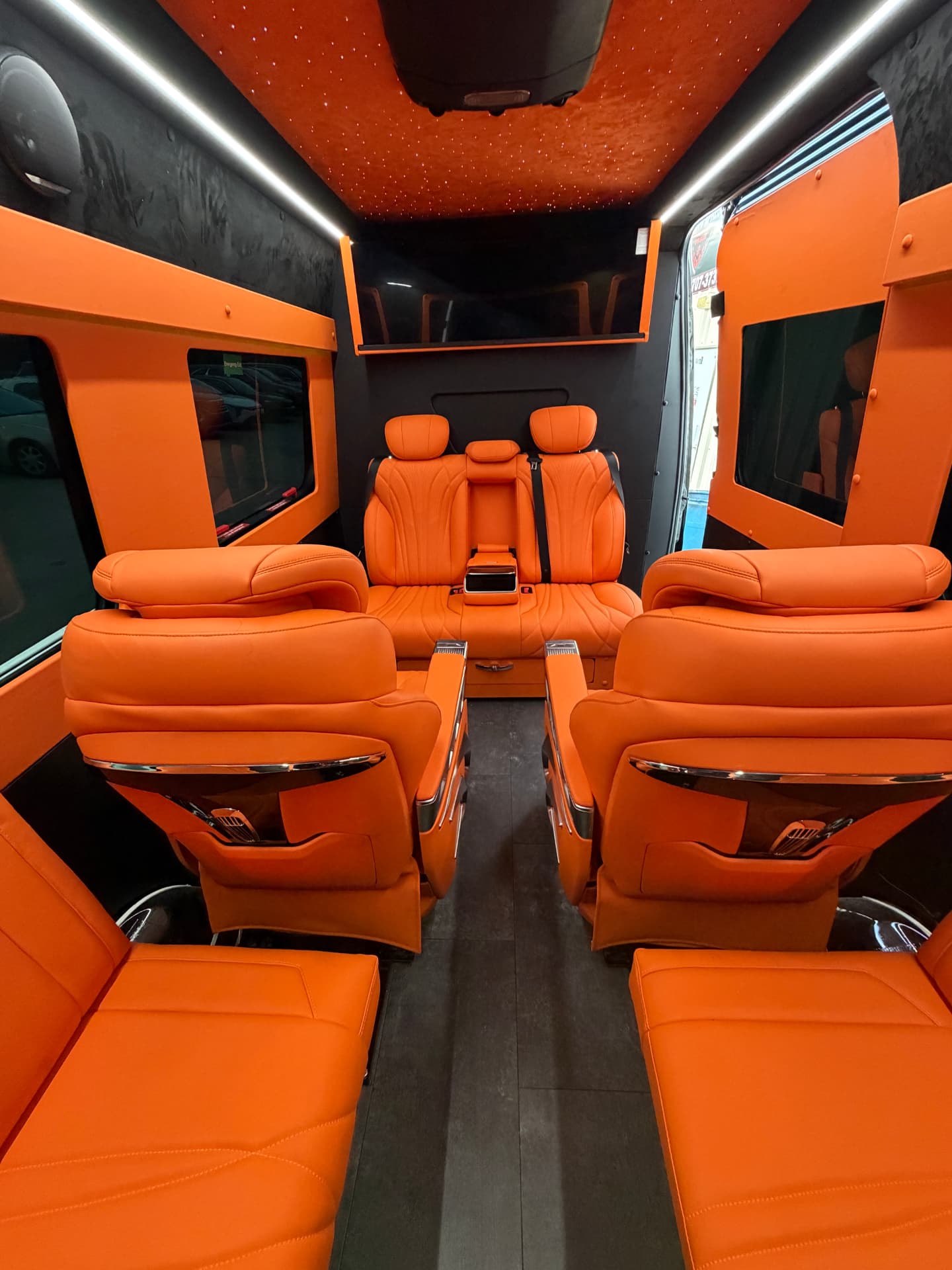 Maybach Sprinter — Orange Edition interior detail 1
