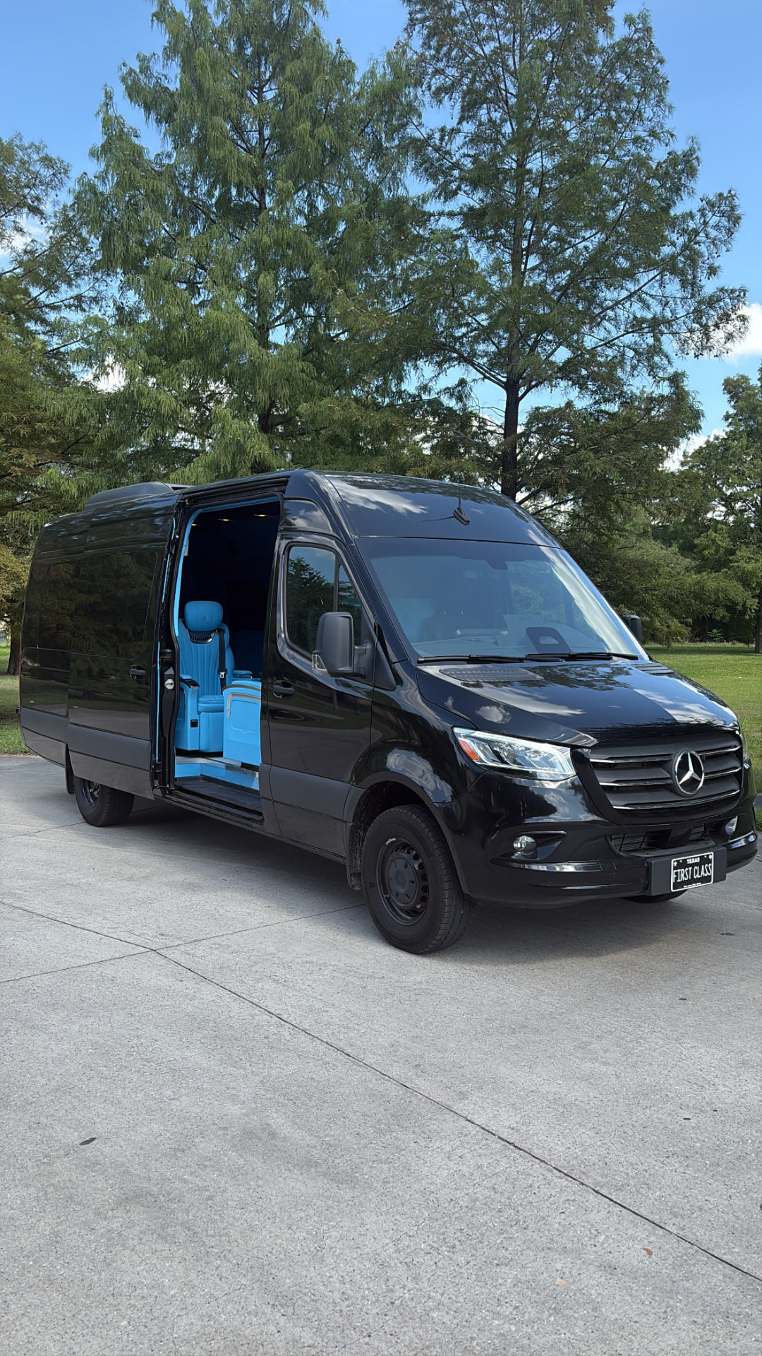 Maybach Sprinter — Blue Edition available from First Class Executive Fleet