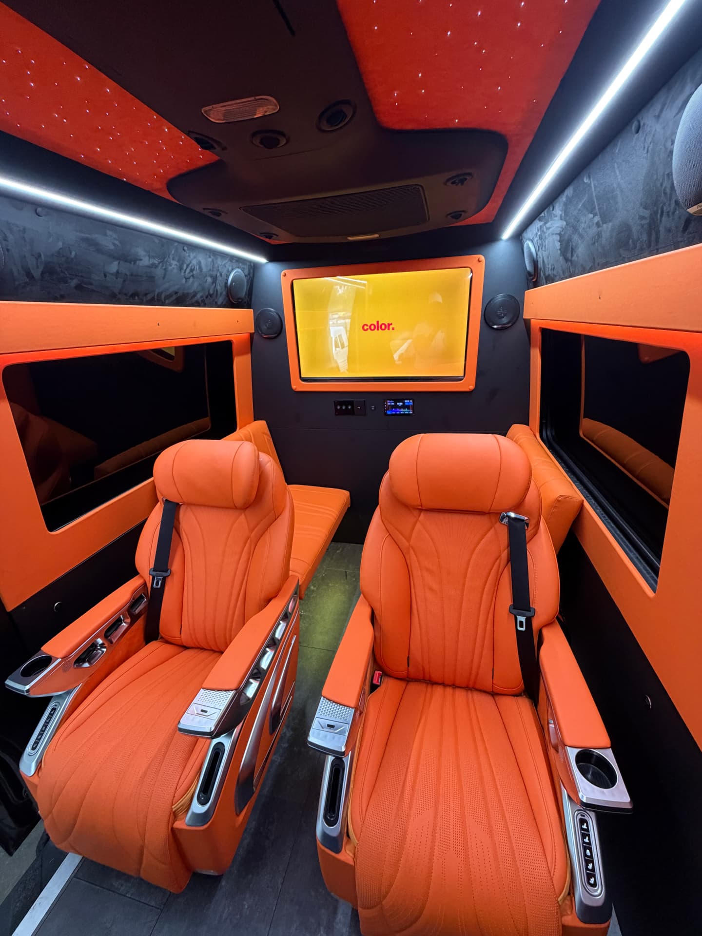 Maybach Sprinter — Orange Edition interior detail 2
