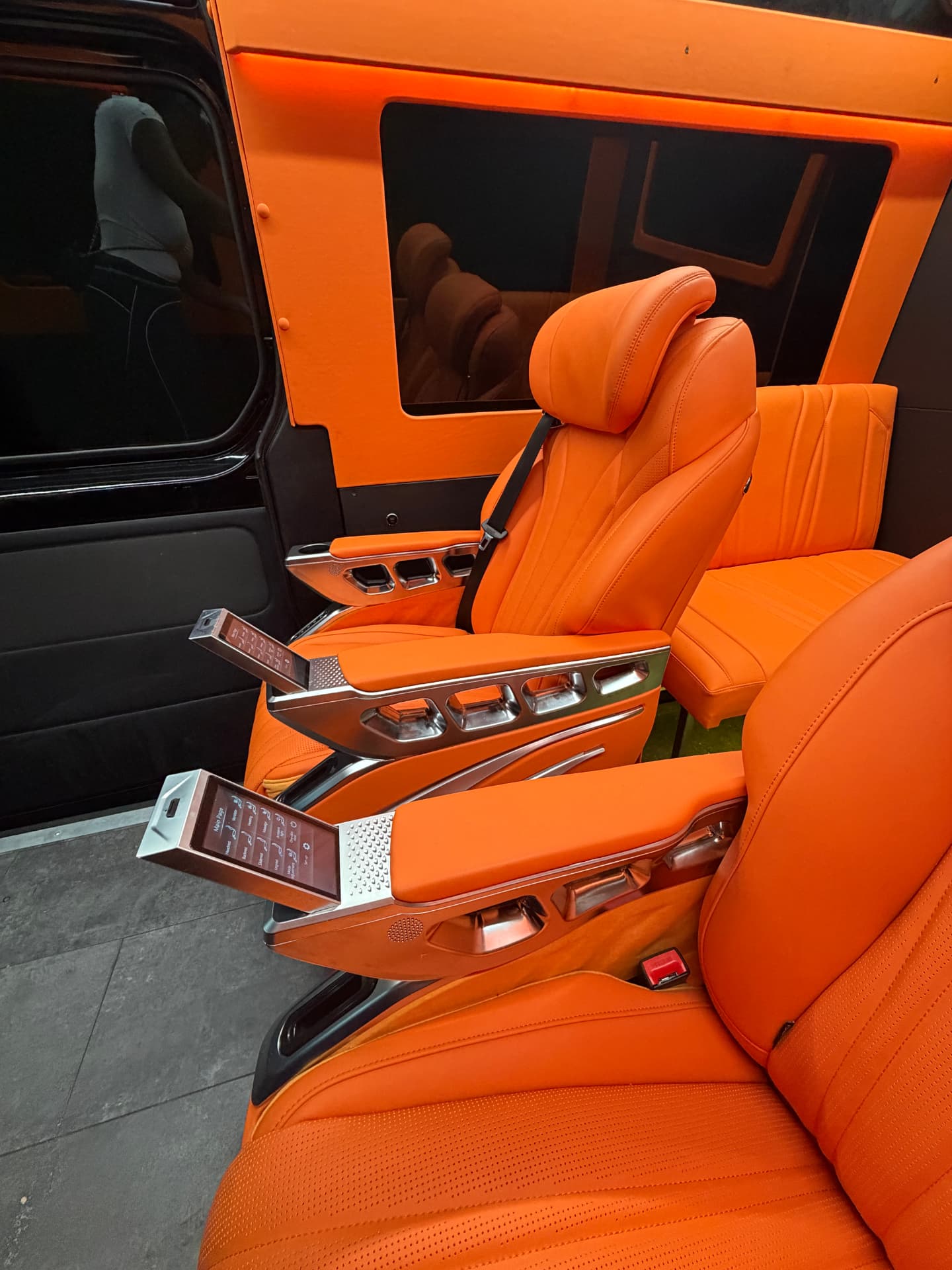 Maybach Sprinter — Orange Edition interior detail 3