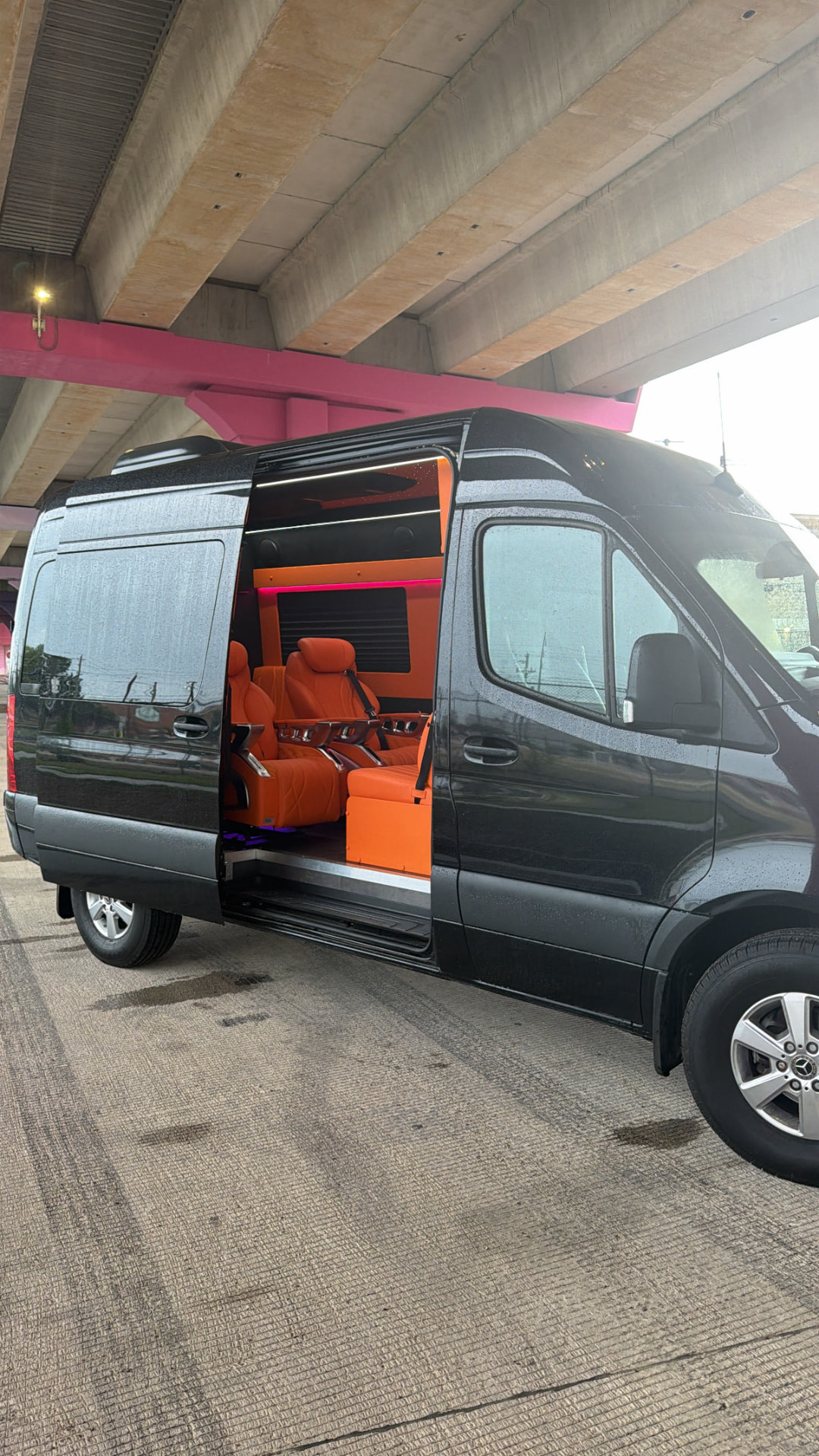 Maybach Sprinter — Orange Edition available from First Class Executive Fleet